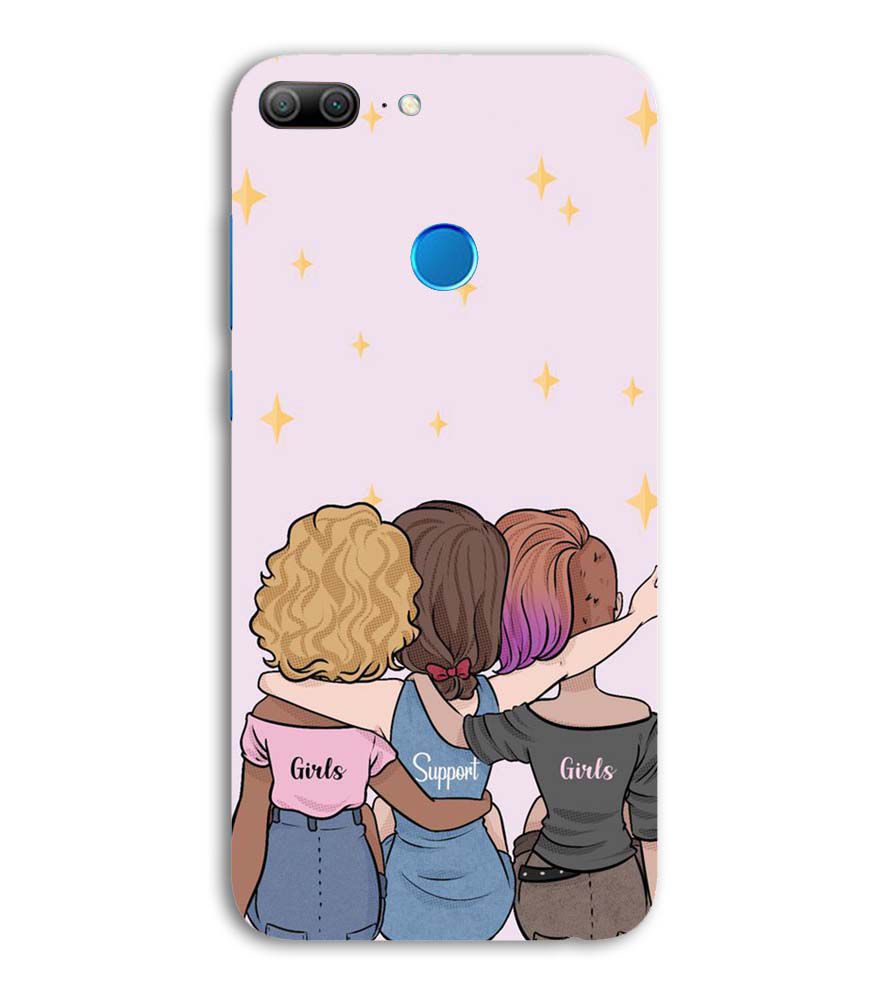 PS1313-Girls Support Girls Back Cover for Huawei Honor 9 Lite