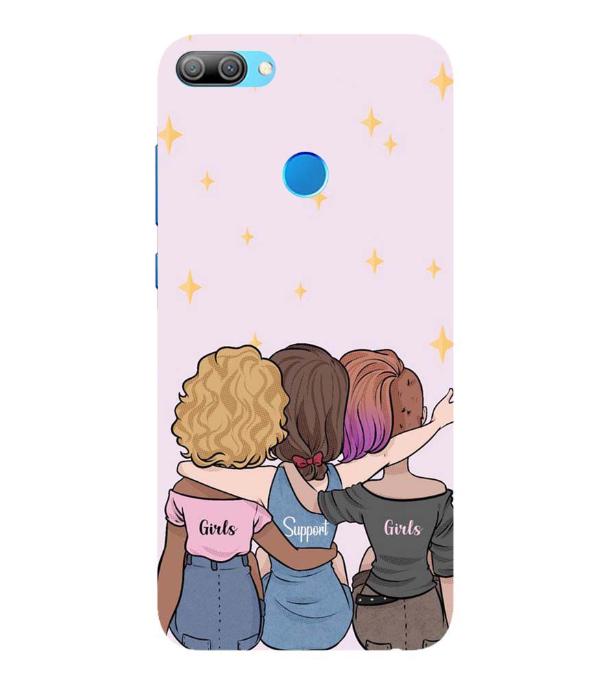PS1313-Girls Support Girls Back Cover for Huawei Honor 9N