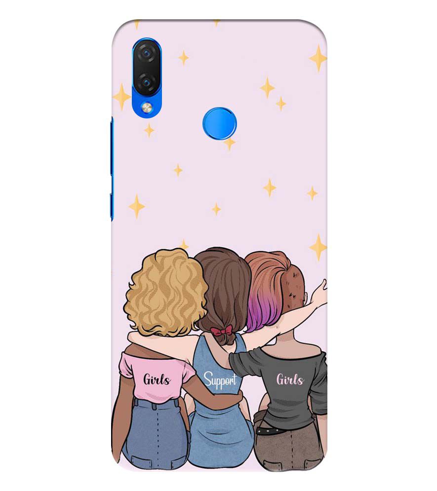 PS1313-Girls Support Girls Back Cover for Huawei Nova 3 and 3i