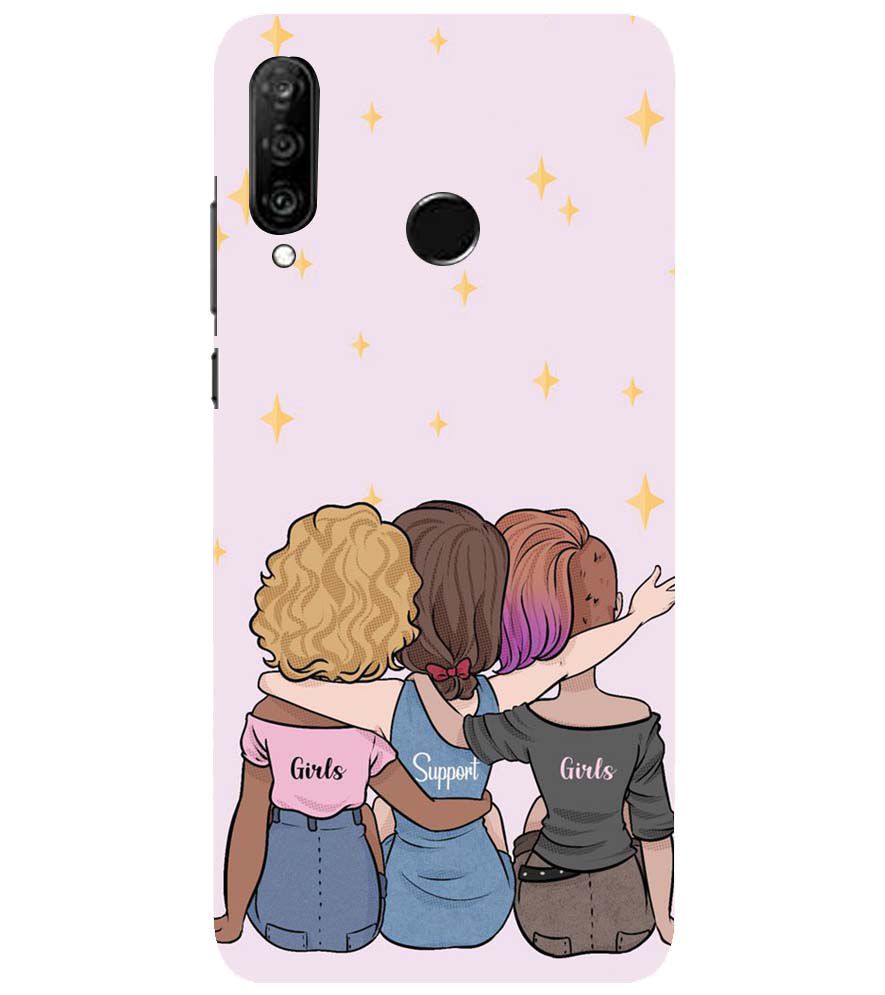 PS1313-Girls Support Girls Back Cover for Huawei nova 4e