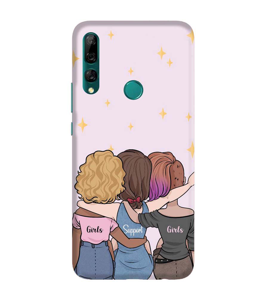 PS1313-Girls Support Girls Back Cover for Huawei Y9 Prime (2019)