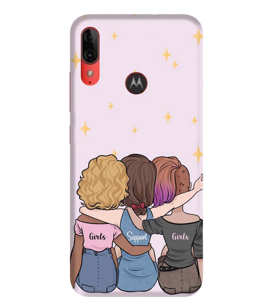 PS1313-Girls Support Girls Back Cover for Motorola Moto E6s
