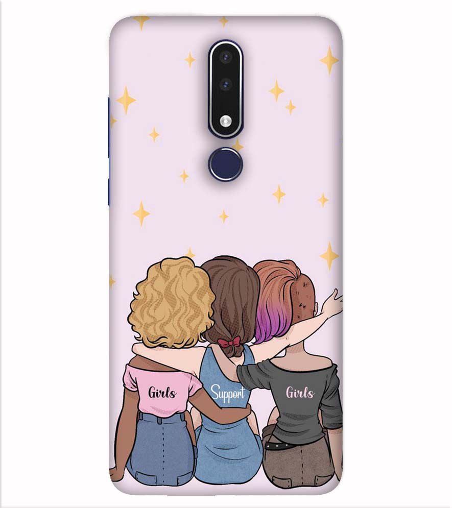 PS1313-Girls Support Girls Back Cover for Nokia 7.1