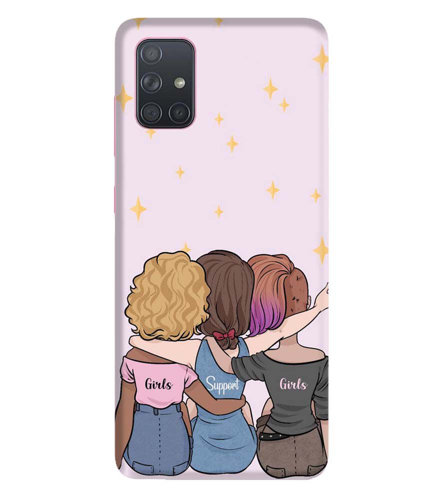 PS1313-Girls Support Girls Back Cover for Samsung Galaxy A71
