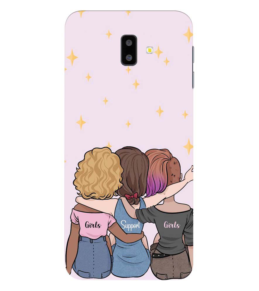 PS1313-Girls Support Girls Back Cover for Samsung Galaxy J6+