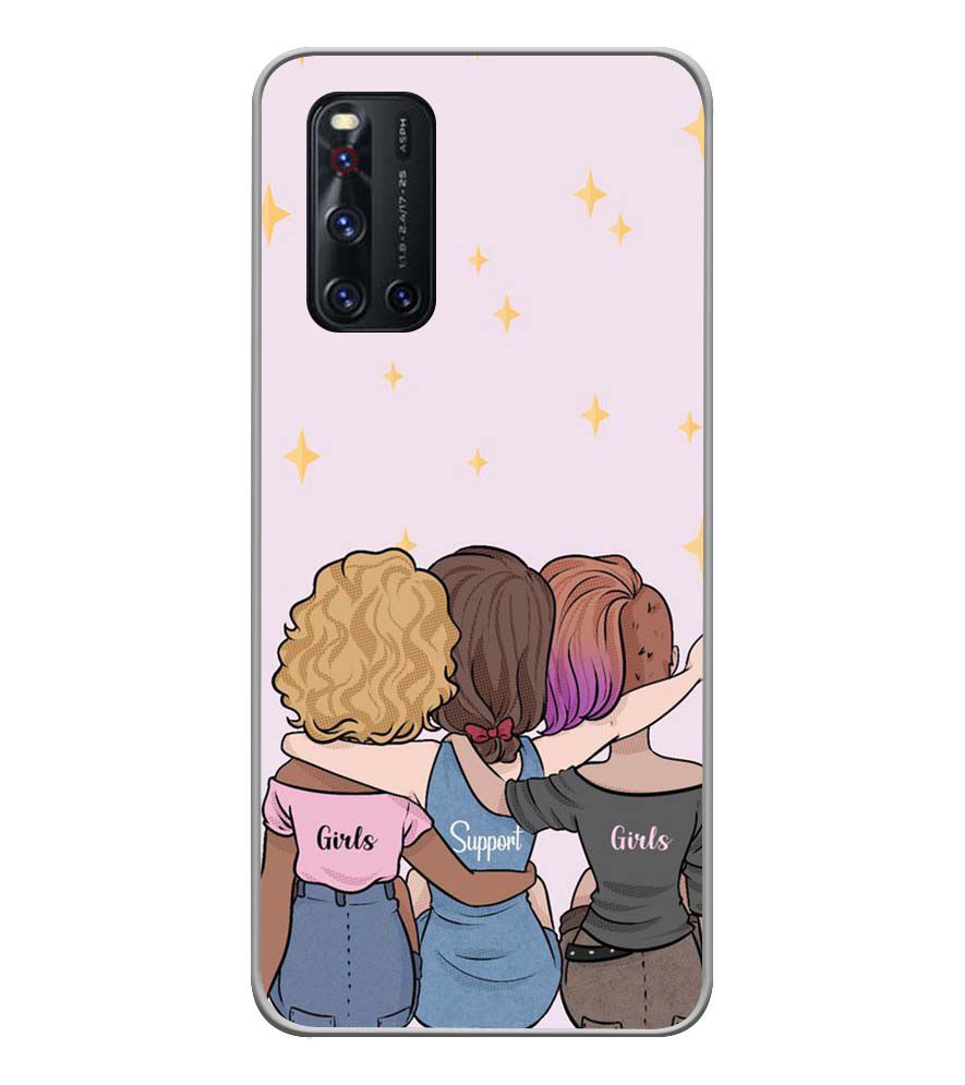 PS1313-Girls Support Girls Back Cover for Vivo V19