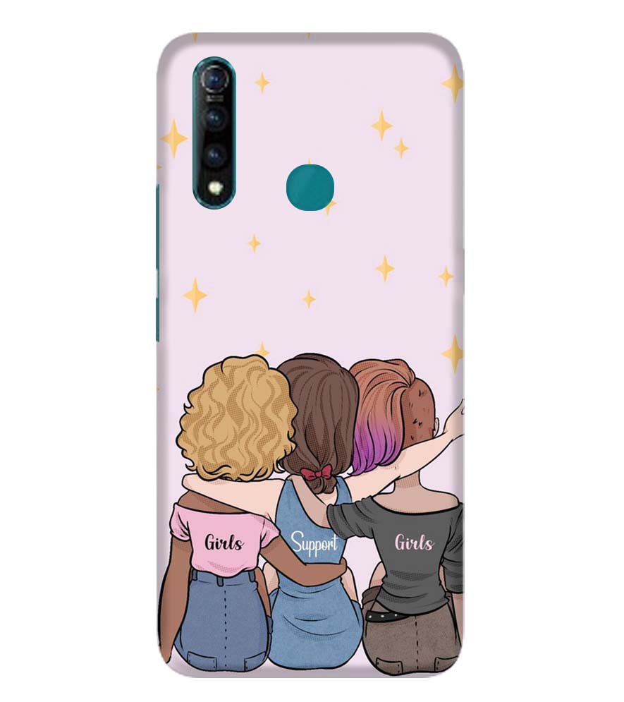 PS1313-Girls Support Girls Back Cover for Vivo Z1 Pro