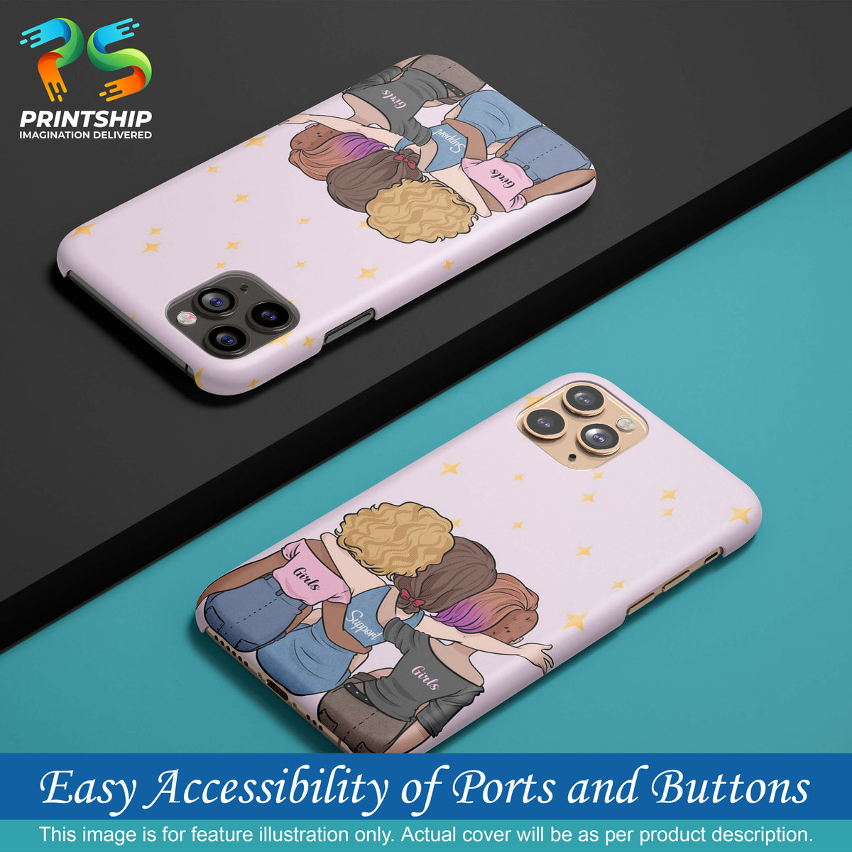 PS1313-Girls Support Girls Back Cover for Samsung Galaxy J6+-Image5