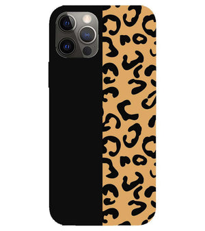 PS1315-Animal Black Pattern Back Cover for Apple iPhone 12 Pro