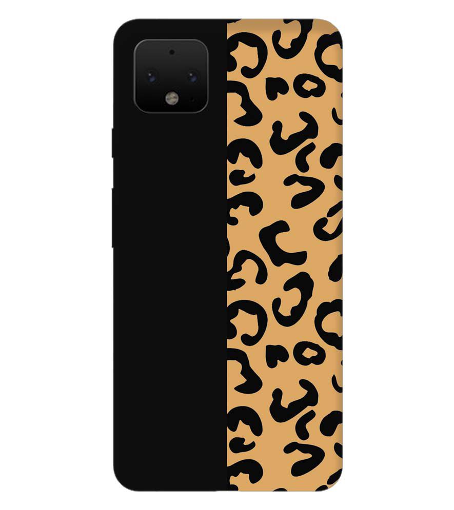 PS1315-Animal Black Pattern Back Cover for Google Pixel 4