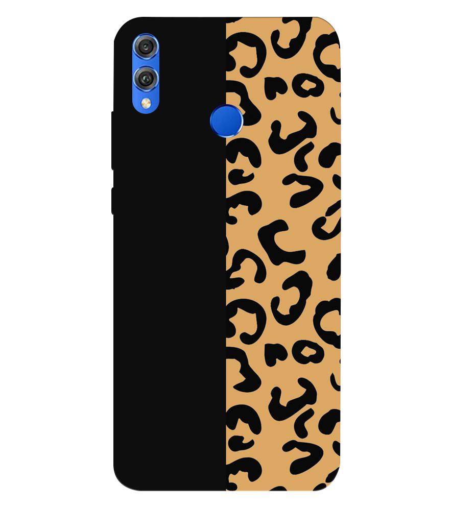 PS1315-Animal Black Pattern Back Cover for Huawei Honor 8X