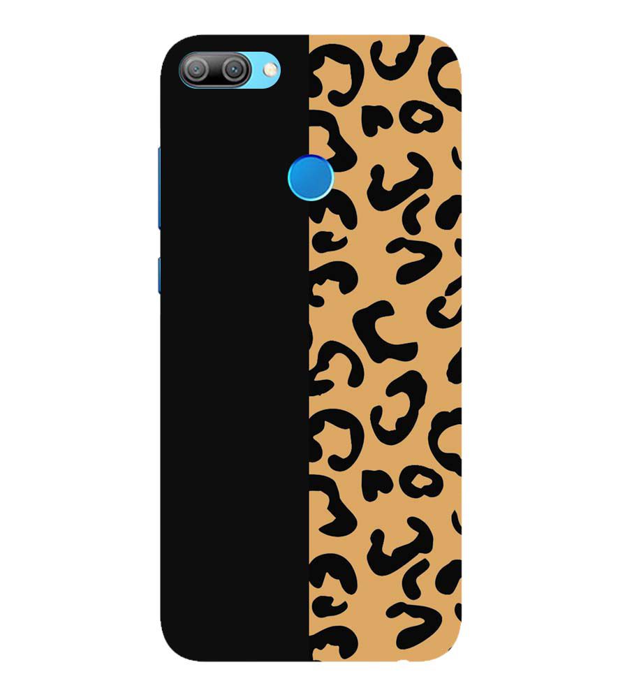 PS1315-Animal Black Pattern Back Cover for Huawei Honor 9N