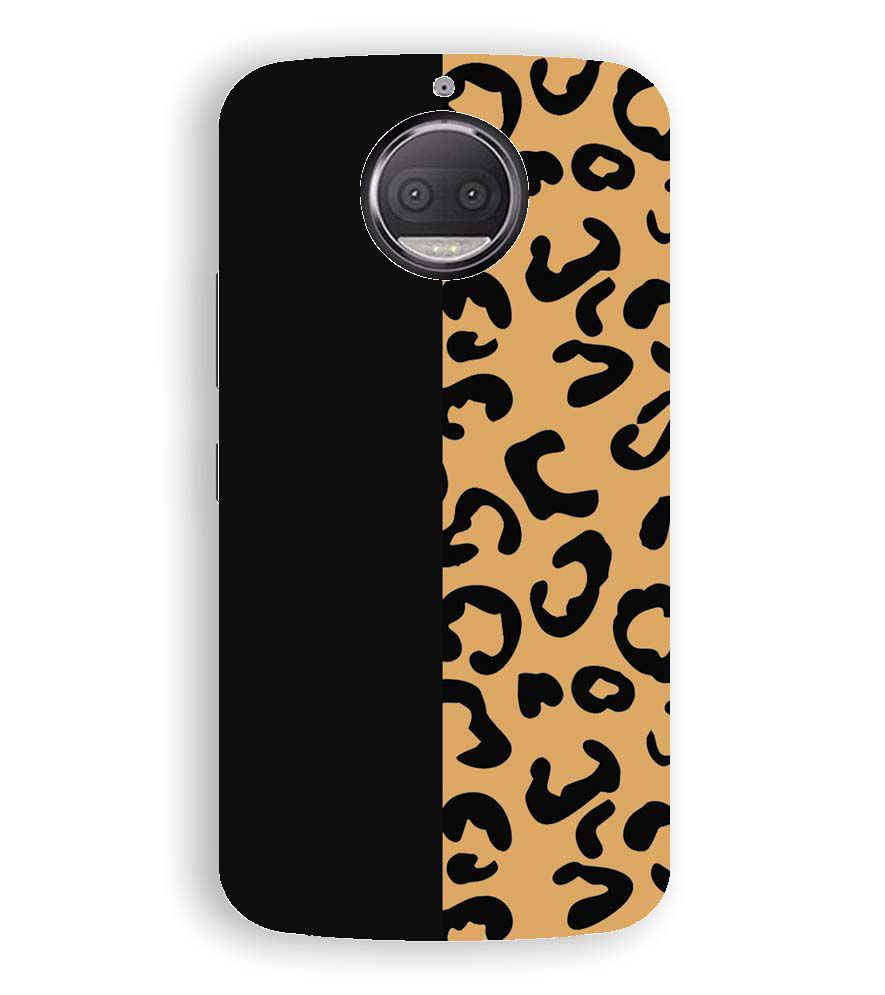 PS1315-Animal Black Pattern Back Cover for Motorola Moto G5S Plus