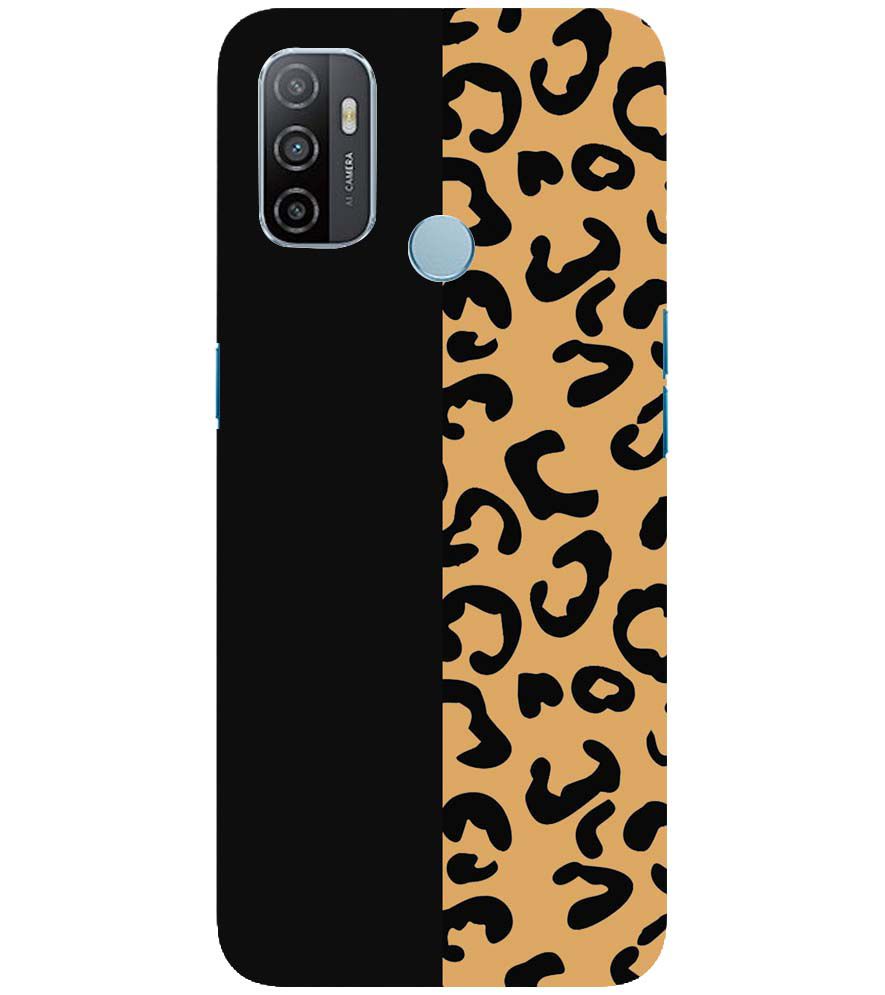 PS1315-Animal Black Pattern Back Cover for Oppo A33