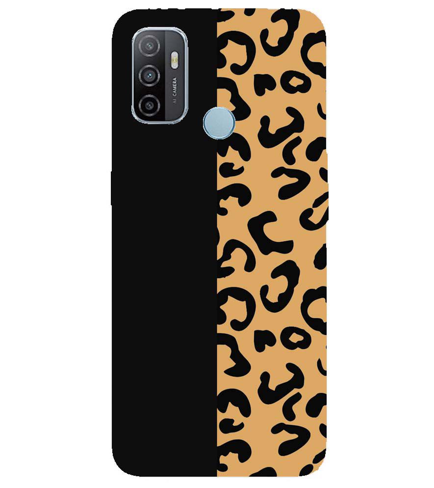 PS1315-Animal Black Pattern Back Cover for Oppo A53