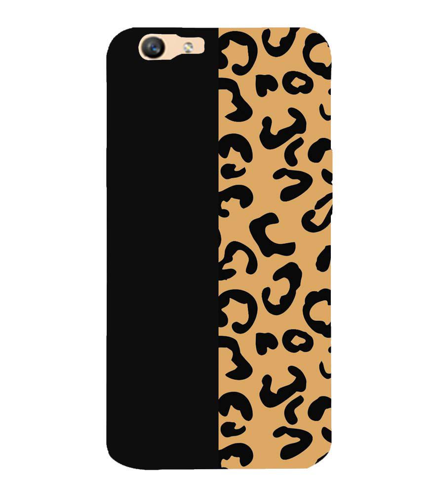 PS1315-Animal Black Pattern Back Cover for Oppo F1s : A59
