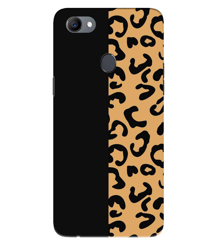 PS1315-Animal Black Pattern Back Cover for Oppo F5 Plus