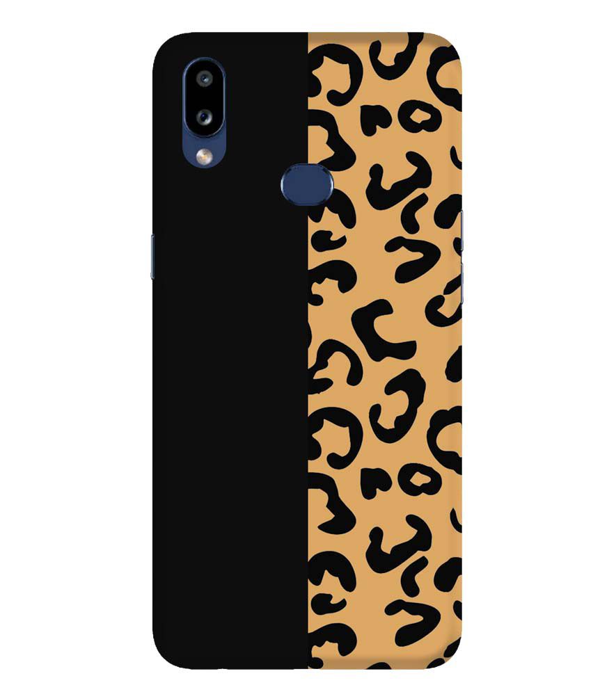 PS1315-Animal Black Pattern Back Cover for Samsung Galaxy A10s
