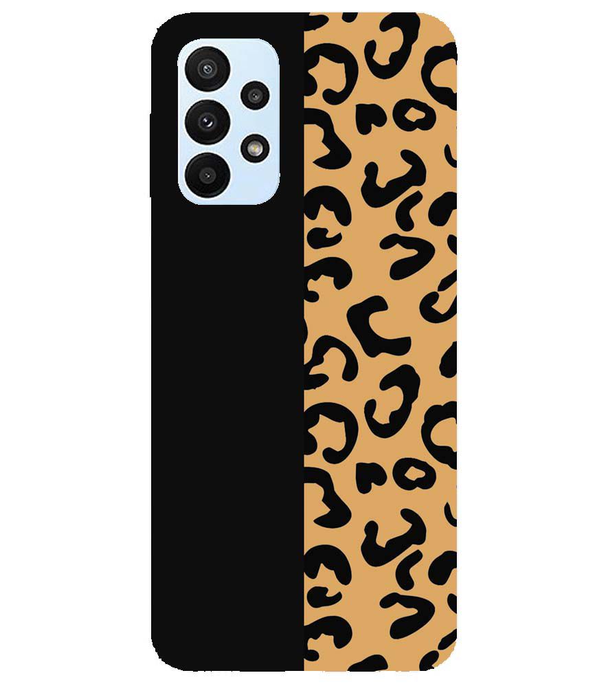 PS1315-Animal Black Pattern Back Cover for Samsung Galaxy A23