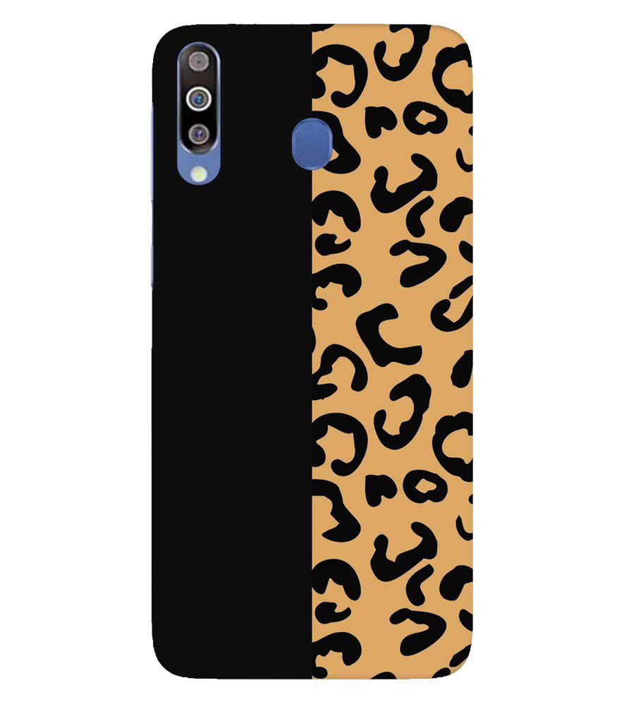 PS1315-Animal Black Pattern Back Cover for Samsung Galaxy M30