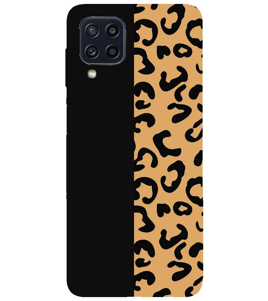 PS1315-Animal Black Pattern Back Cover for Samsung Galaxy M32 Prime