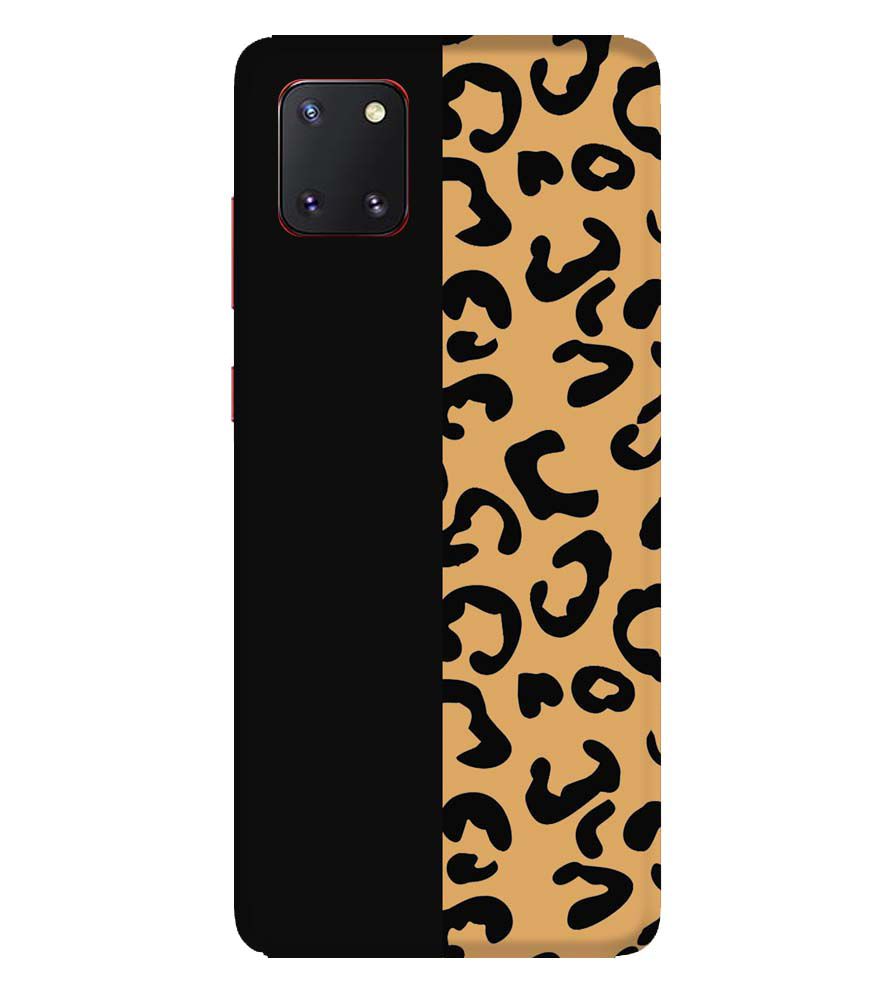PS1315-Animal Black Pattern Back Cover for Samsung Galaxy Note10 Lite