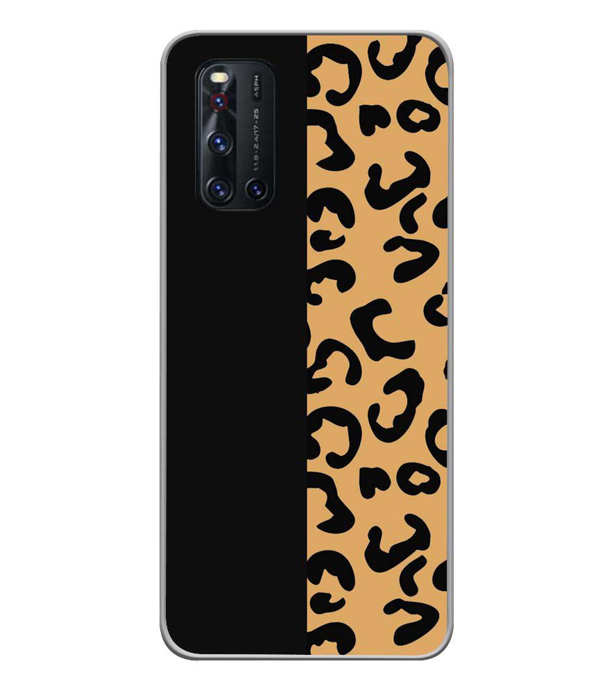 PS1315-Animal Black Pattern Back Cover for Vivo V19