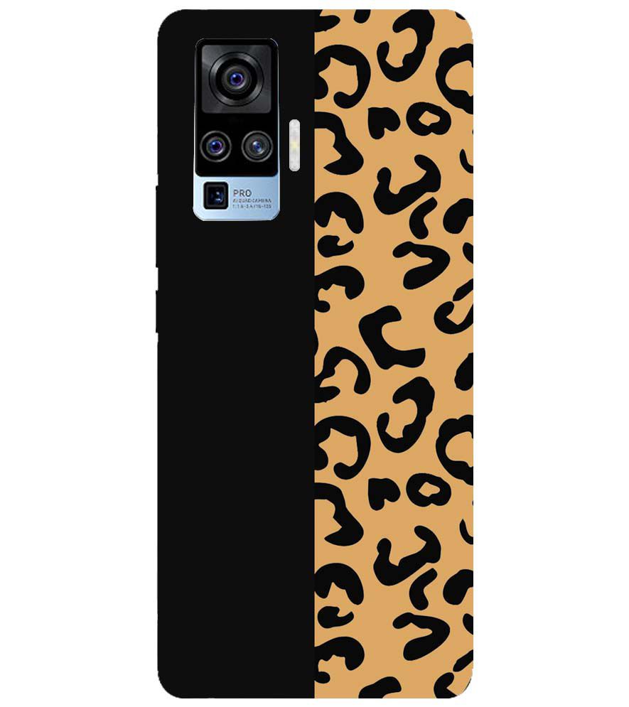 PS1315-Animal Black Pattern Back Cover for vivo X50 Pro