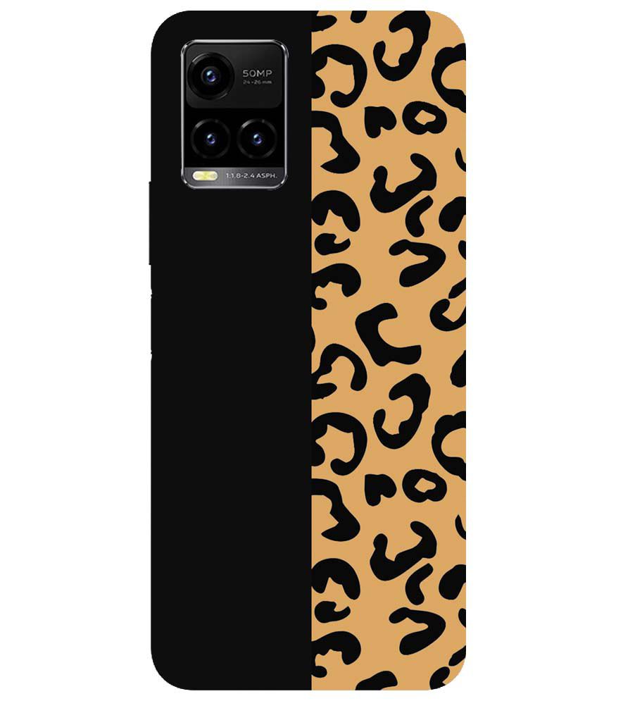 PS1315-Animal Black Pattern Back Cover for vivo Y33s