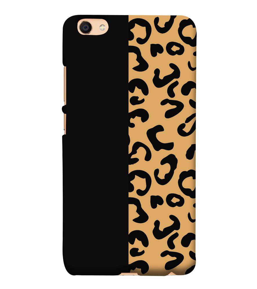 PS1315-Animal Black Pattern Back Cover for vivo Y55s