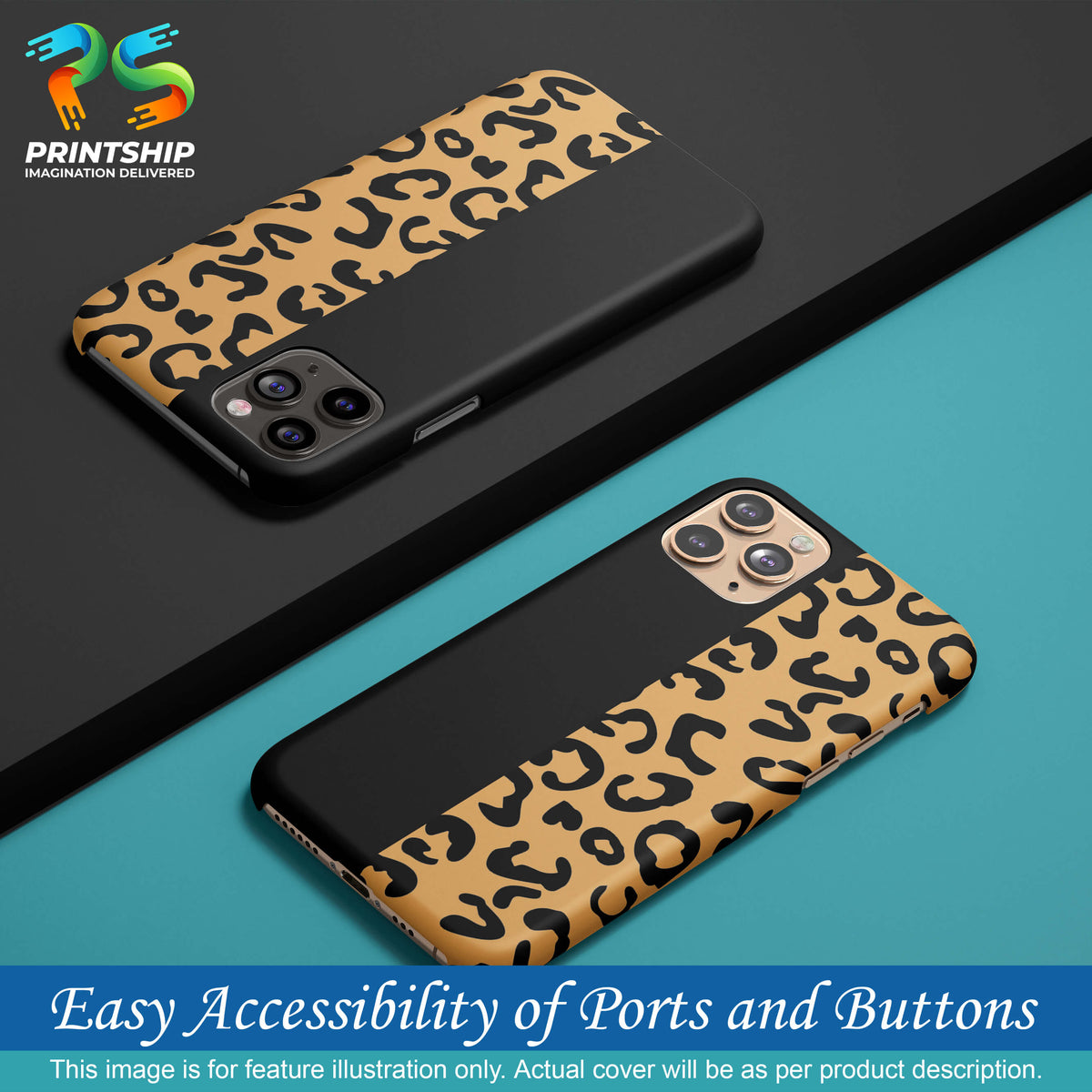 PS1315-Animal Black Pattern Back Cover for Samsung Galaxy M30-Image5