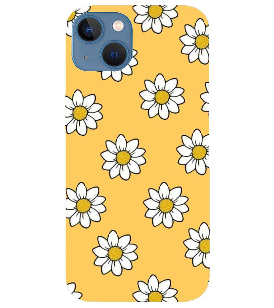 PS1316-White Sunflower Back Cover for Apple iPhone 13