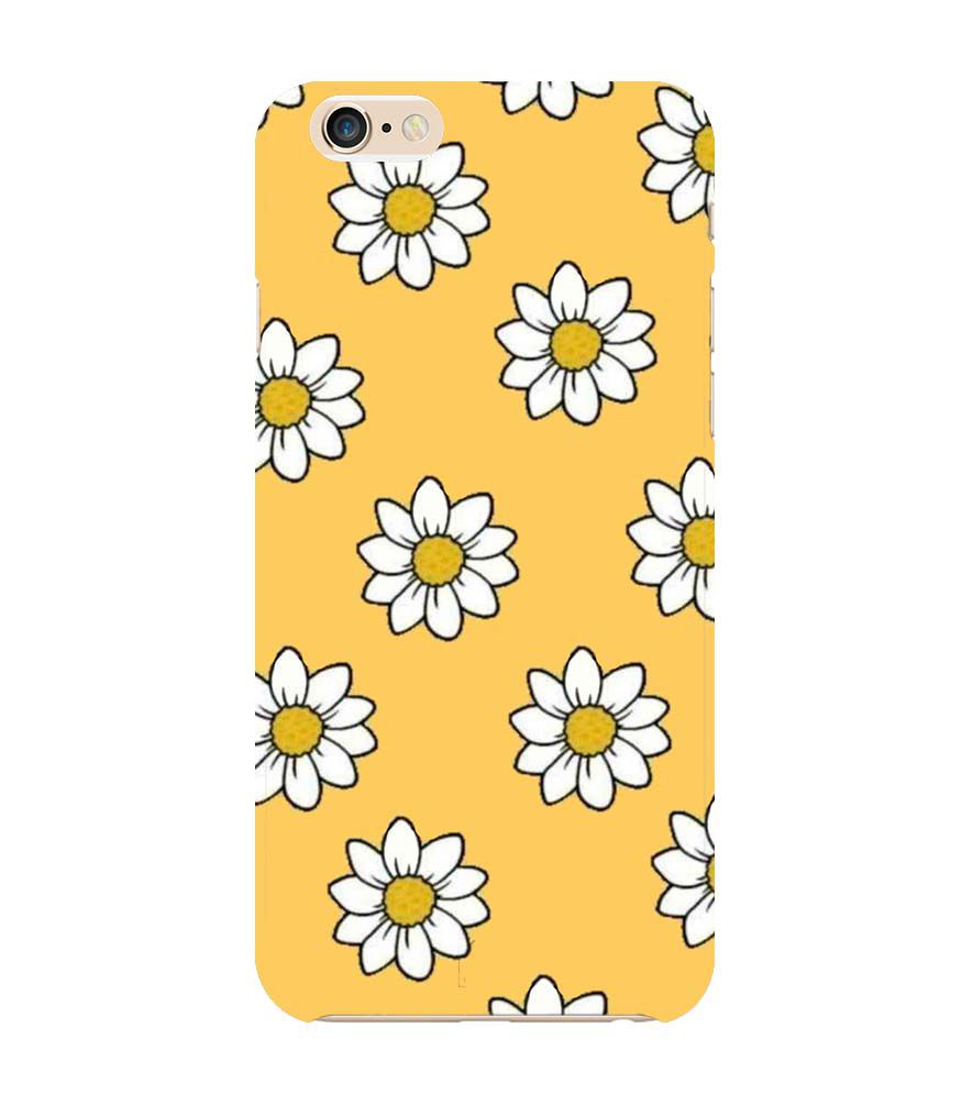 PS1316-White Sunflower Back Cover for Apple iPhone 6 and iPhone 6S