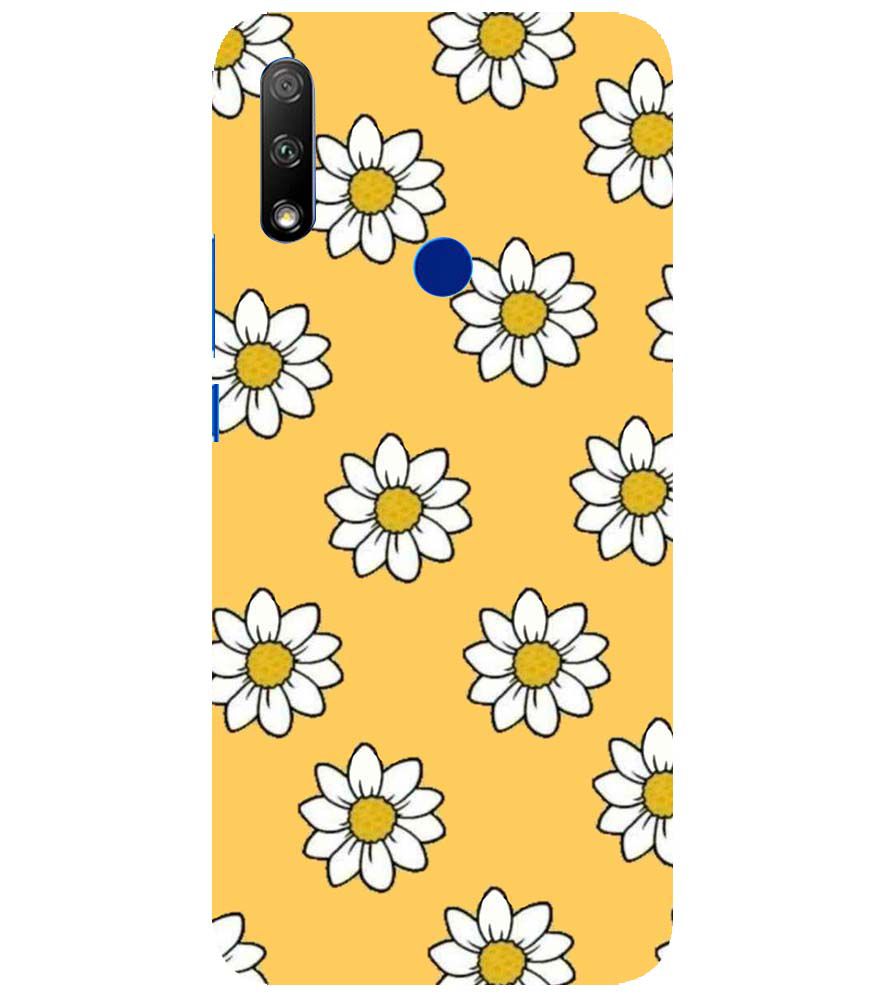 PS1316-White Sunflower Back Cover for Honor 9X
