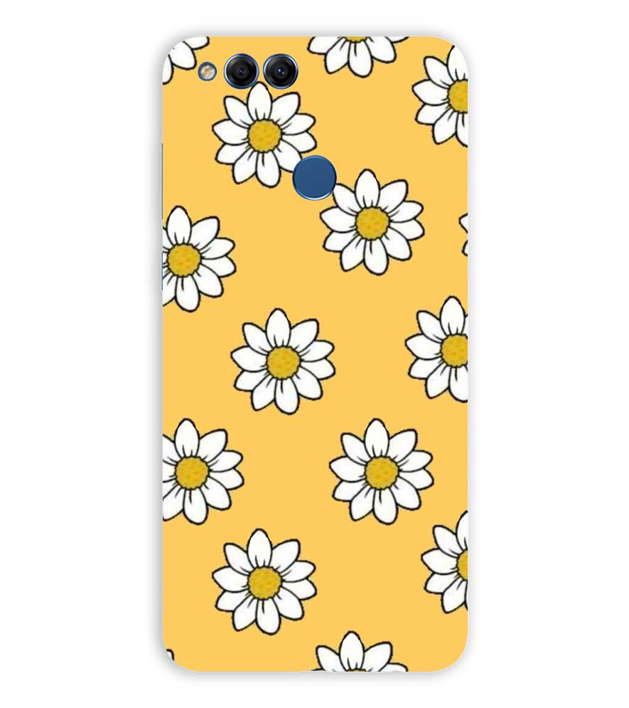 PS1316-White Sunflower Back Cover for Huawei Honor 7X