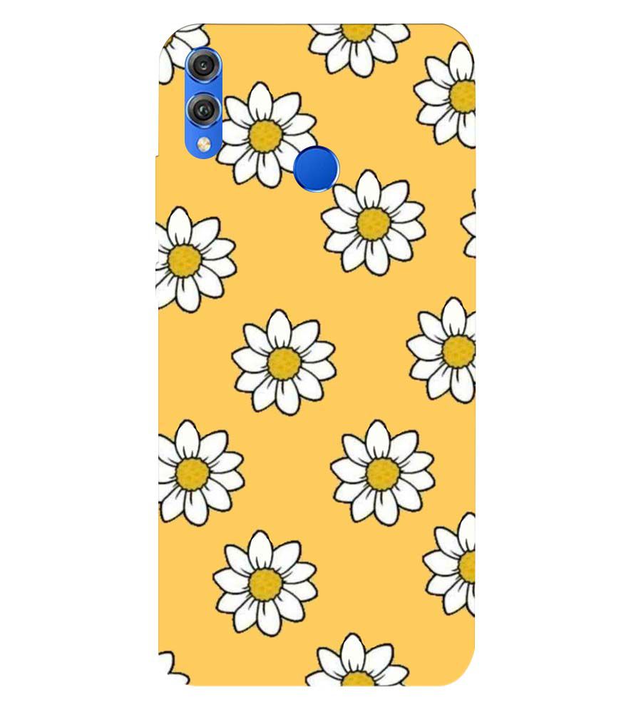 PS1316-White Sunflower Back Cover for Huawei Honor 8X
