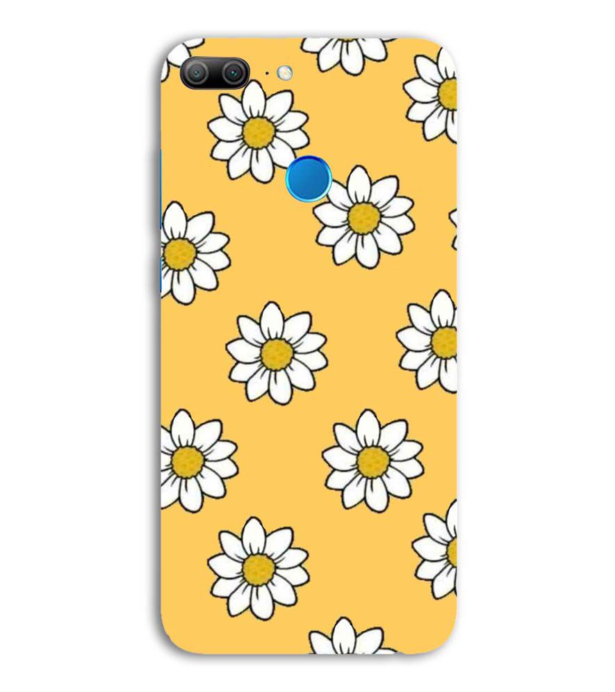 PS1316-White Sunflower Back Cover for Huawei Honor 9 Lite
