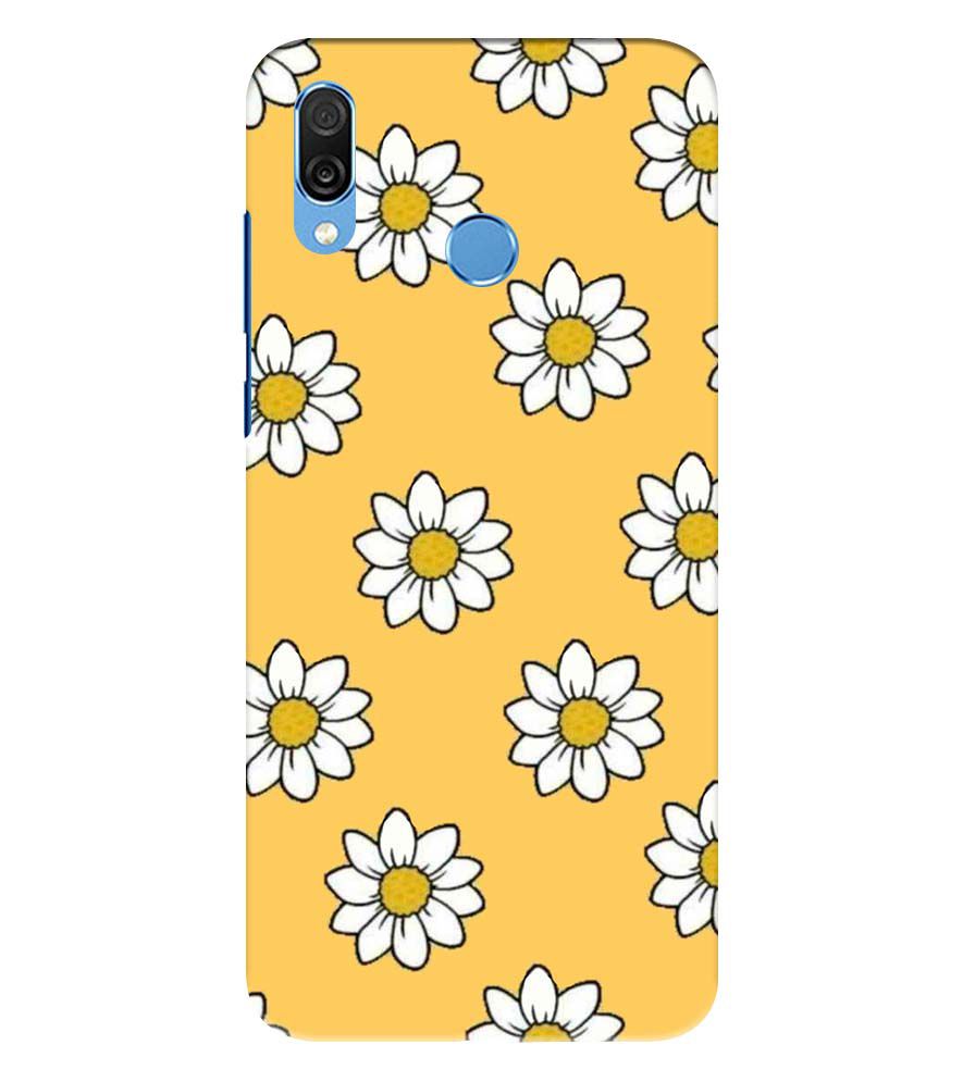 PS1316-White Sunflower Back Cover for Huawei Honor Play