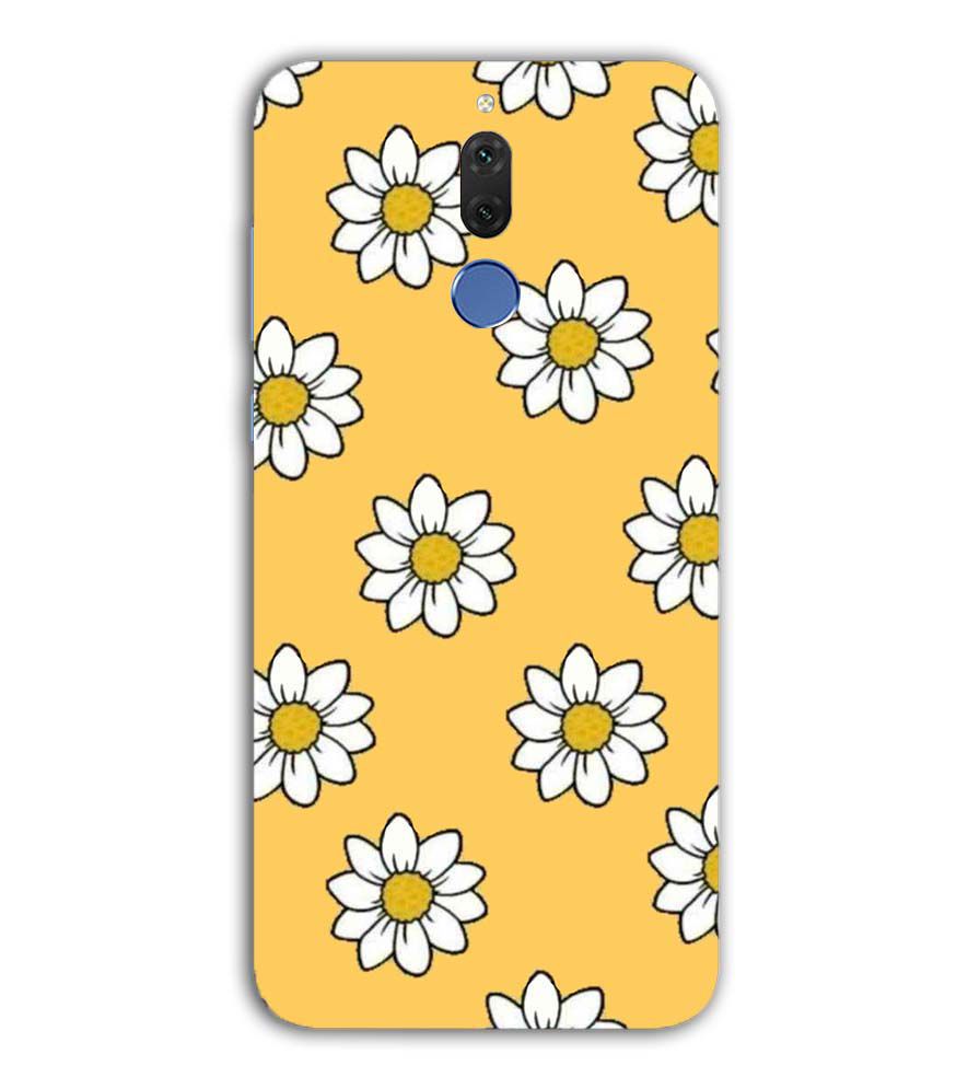 PS1316-White Sunflower Back Cover for Huawei Mate 10 Lite