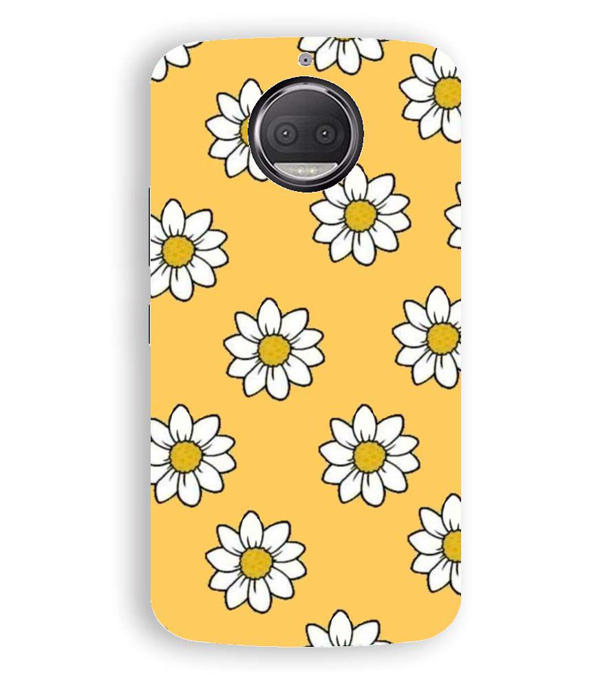 PS1316-White Sunflower Back Cover for Motorola Moto G5S Plus