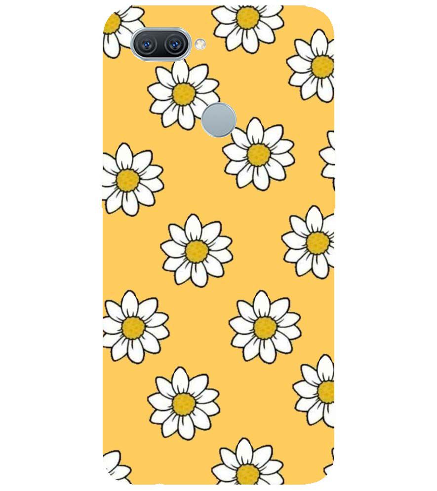 PS1316-White Sunflower Back Cover for Oppo A7