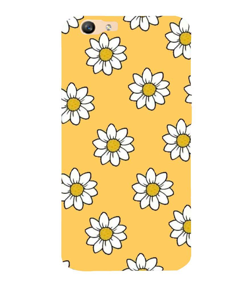 PS1316-White Sunflower Back Cover for Oppo F1s : A59