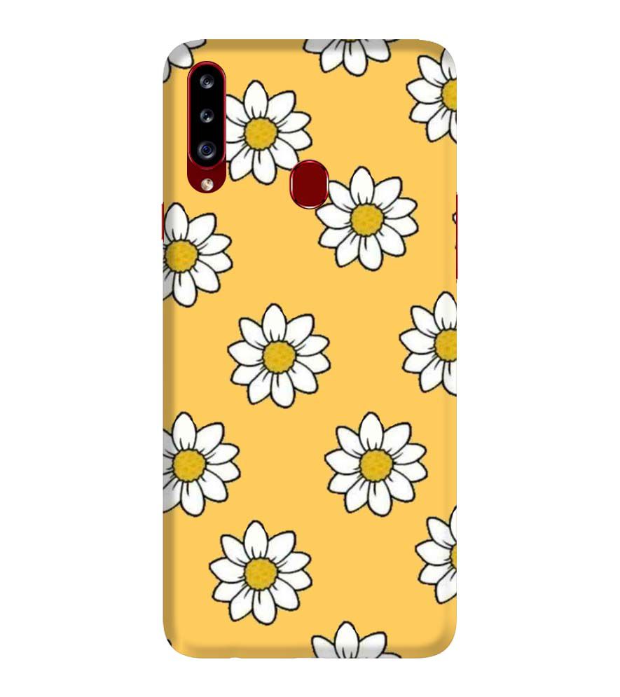 PS1316-White Sunflower Back Cover for Samsung Galaxy A20s