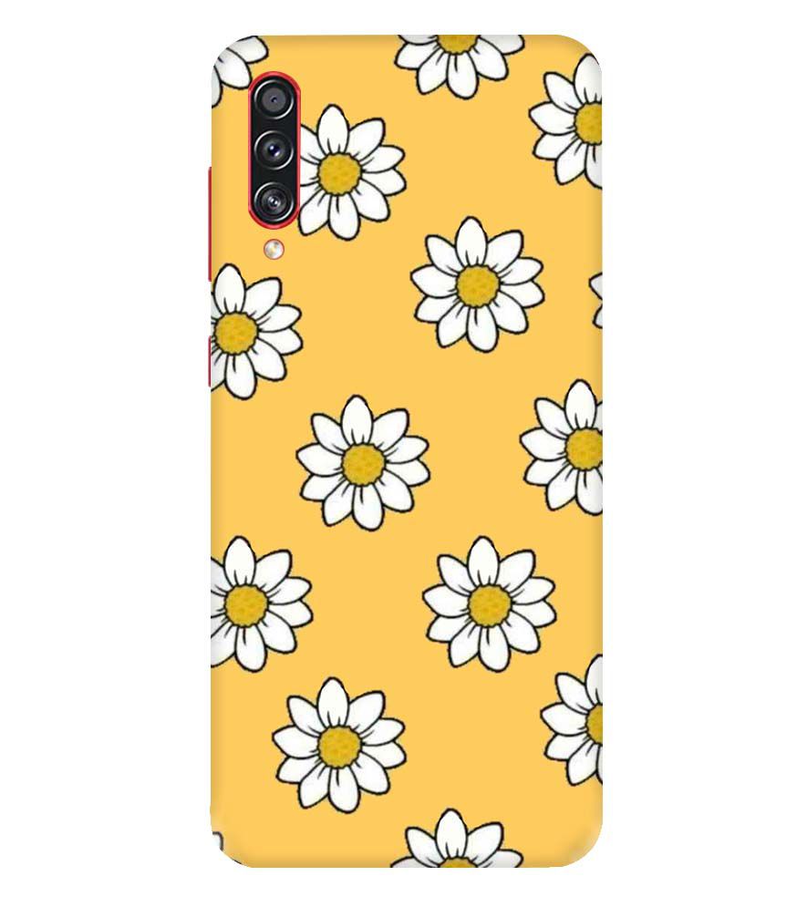 PS1316-White Sunflower Back Cover for Samsung Galaxy A70s