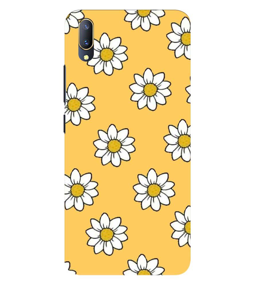 PS1316-White Sunflower Back Cover for Vivo V11 Pro
