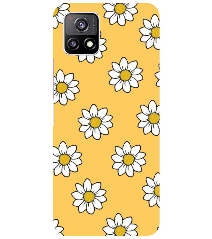 PS1316-White Sunflower Back Cover for vivo Y52s