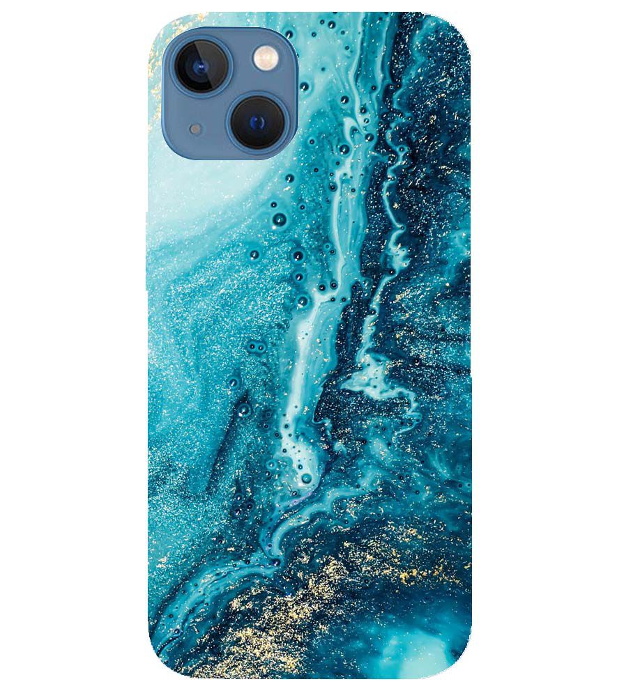 PS1317-Blue Marbles Back Cover for Apple iPhone 13