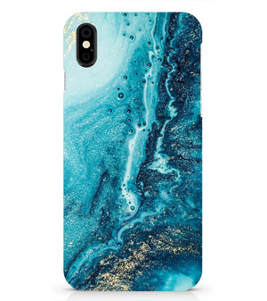 PS1317-Blue Marbles Back Cover for Apple iPhone X
