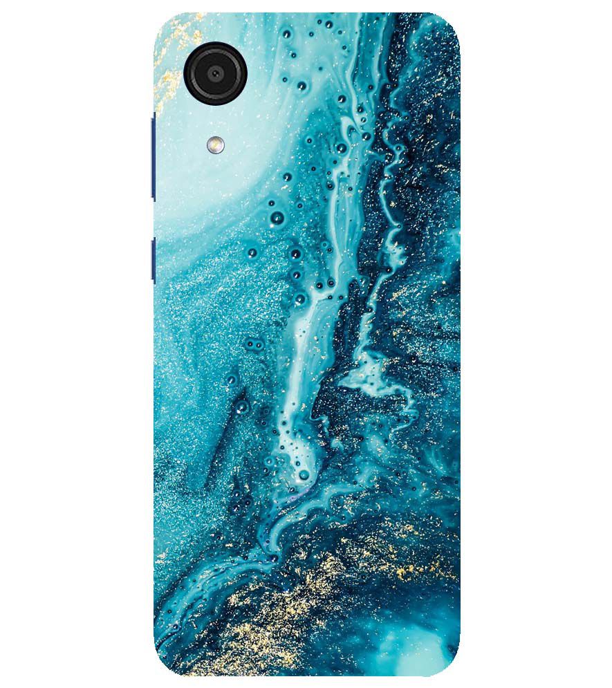 PS1317-Blue Marbles Back Cover for Samsung Galaxy A03 Core