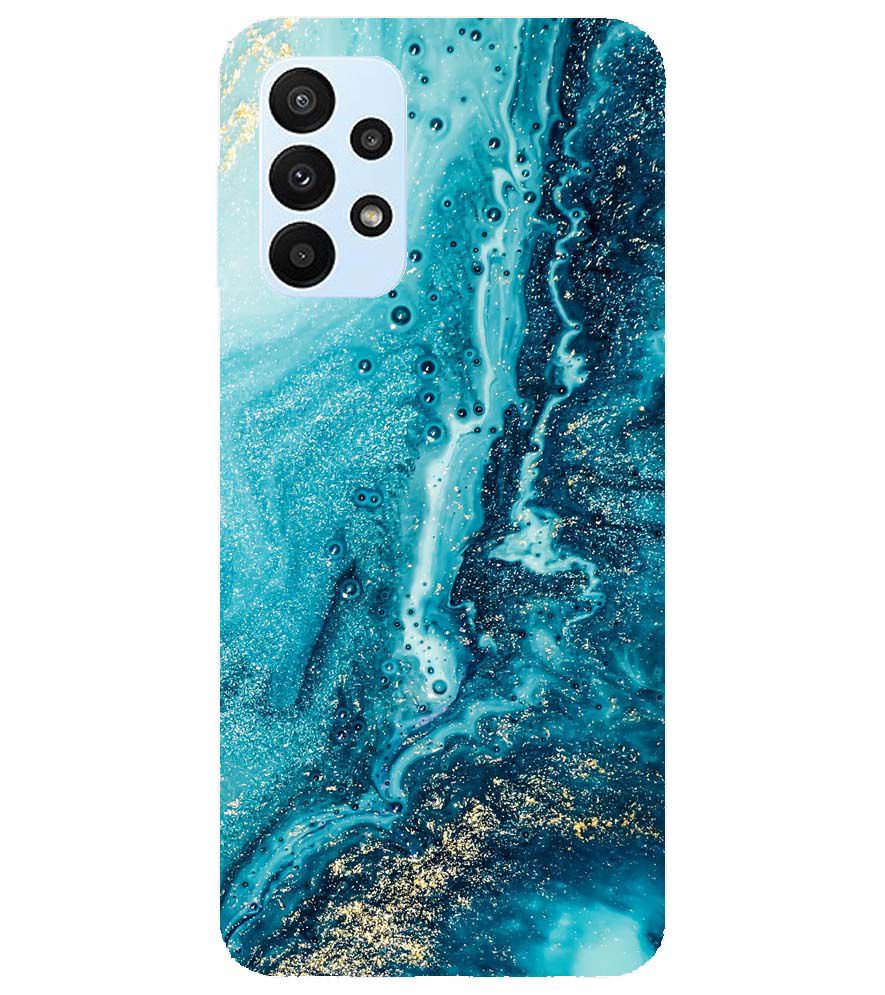 PS1317-Blue Marbles Back Cover for Samsung Galaxy A23